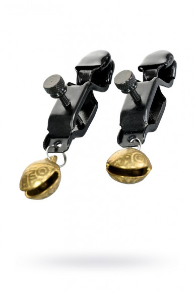 Черно-золотистые зажимы для сосков TOYFA Theatre Черно-золотистые зажимы для сосков TOYFA Theatre