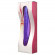 Фиолетовый металлический вибратор с силиконовыми вставками Vibe Therapy Exude - 17 см. Фиолетовый металлический вибратор с силиконовыми вставками Vibe Therapy Exude - 17 см.