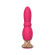 Розовый анальный вибромассажёр - 14,8 см.