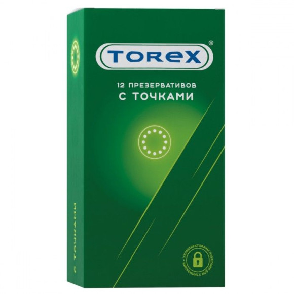 Текстурированные презервативы Torex С точками - 12 шт. Текстурированные презервативы Torex С точками - 12 шт.