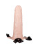 Пустотелый реалистичный фаллопротез на ремешках - 18 см. Пустотелый реалистичный фаллопротез на ремешках - 18 см.
