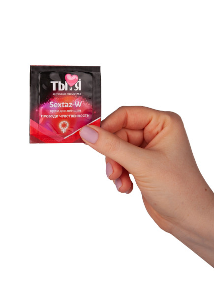 Возбуждающий крем для женщин Sextaz-W в одноразовой упаковке - 1,5 гр. Возбуждающий крем для женщин Sextaz-W в одноразовой упаковке - 1,5 гр.