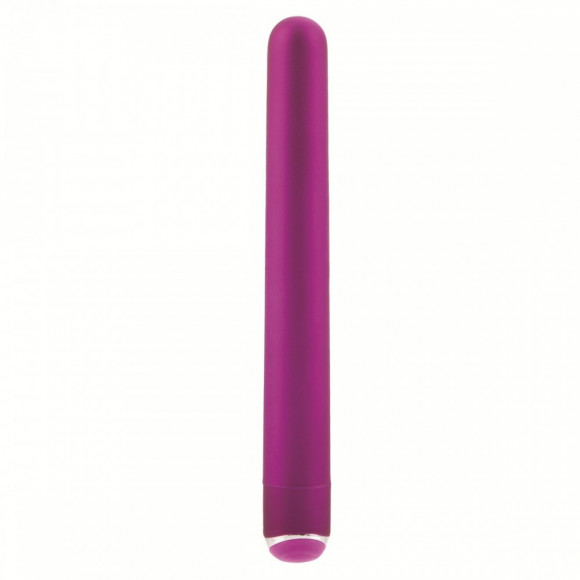 Ярко-розовый гладкий вибромассажер Body & Soul Desire - 16 см.