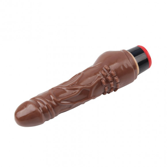 Коричневый вибратор 7.8” Vibe Cock - 19 см. Коричневый вибратор 7.8” Vibe Cock - 19 см.