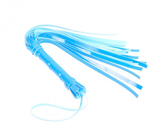 Голубая плеть из искусственной кожи - 40 см. Голубая плеть из искусственной кожи - 40 см.