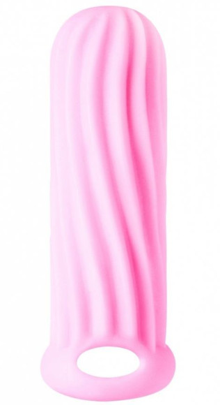 Розовый фаллоудлинитель Homme Wide - 13 см. Розовый фаллоудлинитель Homme Wide - 13 см.