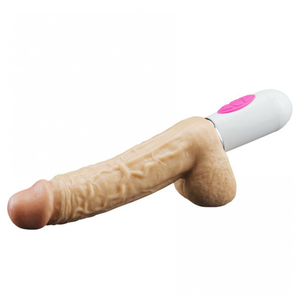 Телесный вибромассажёр с ротацией Swinging Penis - 24 см. Телесный вибромассажёр с ротацией Swinging Penis - 24 см.