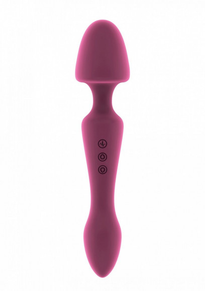 Розовый двусторонний вибратор Sasha - 22,5 см. Розовый двусторонний вибратор Sasha - 22,5 см.