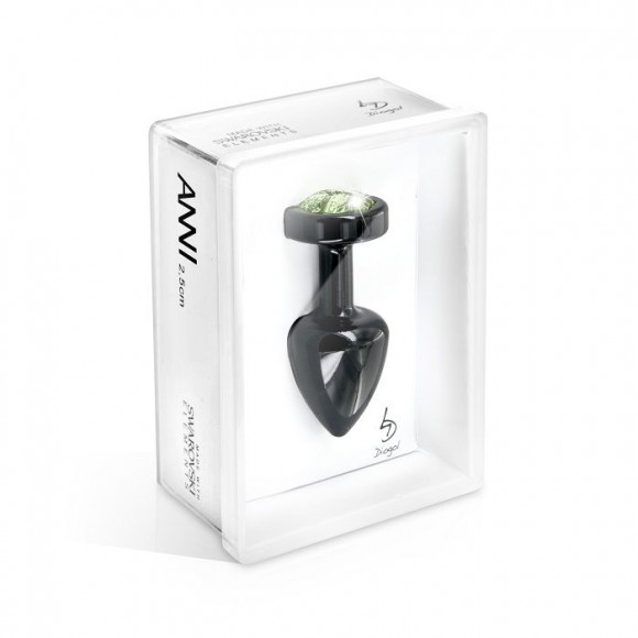 Чёрный анальный плаг с зеленым кристаллом ANNI R Clover Black Green - 6 см. Чёрный анальный плаг с зеленым кристаллом ANNI R Clover Black Green - 6 см.