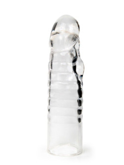 Прозрачная закрытая насадка на член - 15 см. Прозрачная закрытая насадка на член - 15 см.