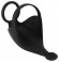 Черная вибронасадка для эрекции и стимуляции мошонки Cock ring with RC ball massager Черная вибронасадка для эрекции и стимуляции мошонки Cock ring with RC ball massager