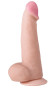 Телесный фаллоимитатор из реалистичного на ощупь материала - 18,6 см. Телесный фаллоимитатор из реалистичного на ощупь материала - 18,6 см.