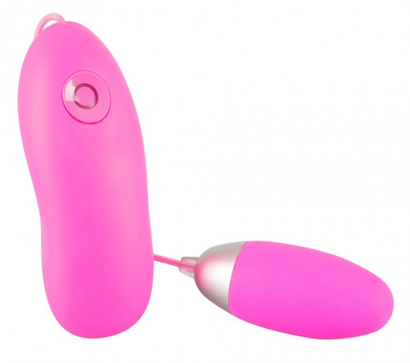 Розовое виброяичко Softie с проводным пультом управления Розовое виброяичко Softie с проводным пультом управления