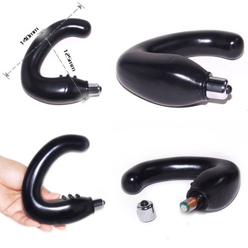 Чёрный вибростимулятор простаты Чёрный вибростимулятор простаты