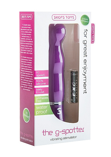 Фиолетовый вибратор с выпуклой головкойThe G-Spotter - 17,2 см. Фиолетовый вибратор с выпуклой головкойThe G-Spotter - 17,2 см.