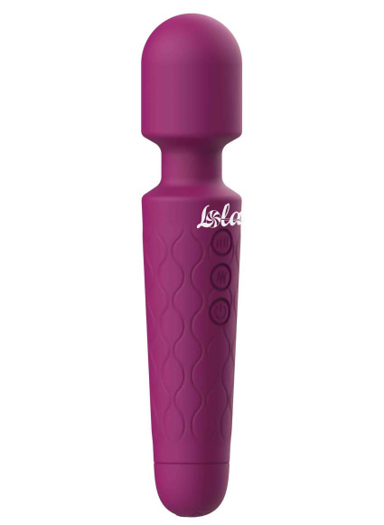 Фиолетовый жезловый вибромассажер Dreaming Wand - 20 см.