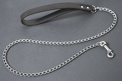 Подшитый цепной поводок Привязь любви - 90 см. Подшитый цепной поводок Привязь любви - 90 см.