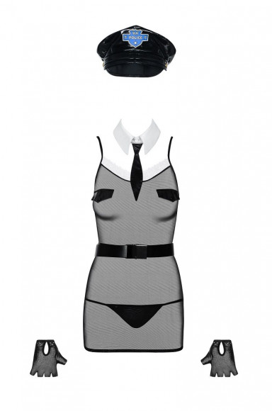 Костюм женщины-полицейского из 6 предметов Костюм женщины-полицейского из 6 предметов