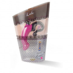 Вибромассажер с изогнутой ручкой Lola - 14,2 см. Вибромассажер с изогнутой ручкой Lola - 14,2 см.