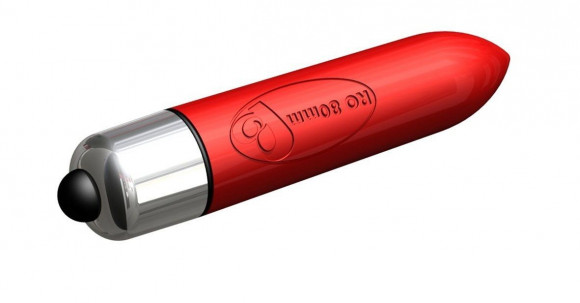 Красная вибропулька Rocks off - 8 см.