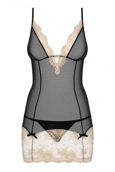 Облегающая сорочка Bisquella с ажурным подолом Облегающая сорочка Bisquella с ажурным подолом