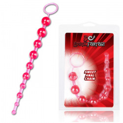 Розовая анальная цепочка Sweet Anal Chain - 32 см. Розовая анальная цепочка Sweet Anal Chain - 32 см.
