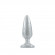 Прозрачная блестящая анальная пробка Booty Boppers на присоске - 12,5 см.