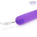 Фиолетовый мини-вибромассажёр со скошенным кончиком - 13 см.