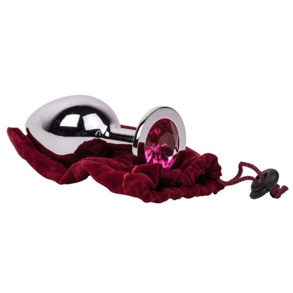 Большой стальной плаг с розовым кристаллом Pink Bubble Gum - 9,5 см. Большой стальной плаг с розовым кристаллом Pink Bubble Gum - 9,5 см.