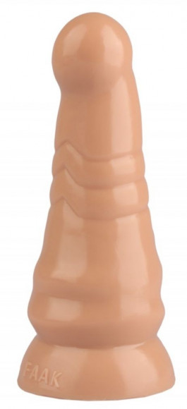 Телесная анальная втулка с круглой головкой - 20 см. Телесная анальная втулка с круглой головкой - 20 см.