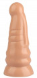 Телесная анальная втулка с круглой головкой - 20 см. Телесная анальная втулка с круглой головкой - 20 см.