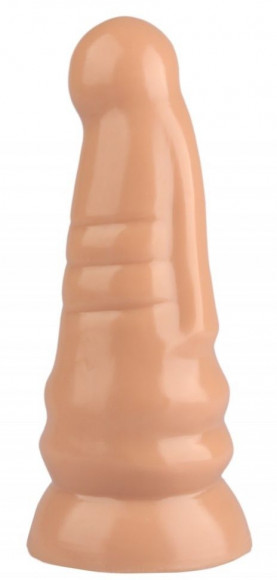 Телесная анальная втулка с круглой головкой - 20 см. Телесная анальная втулка с круглой головкой - 20 см.