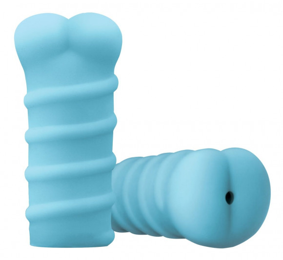 Голубой мастурбатор-анус из мягкого силикона Dat ASS Голубой мастурбатор-анус из мягкого силикона Dat ASS