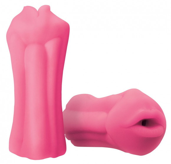 Розовый, светящийся в темноте мастурбатор-ротик BJ Розовый, светящийся в темноте мастурбатор-ротик BJ