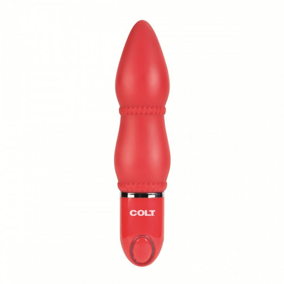 Красный анальный вибратор COLT Rider - 14 см. Красный анальный вибратор COLT Rider - 14 см.