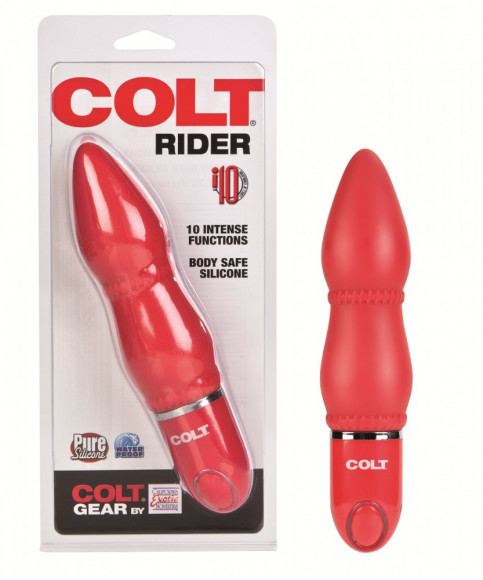 Красный анальный вибратор COLT Rider - 14 см. Красный анальный вибратор COLT Rider - 14 см.