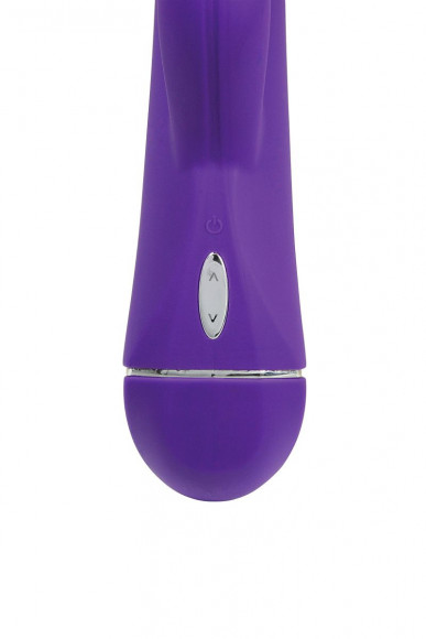 Фиолетовый вибратор OVO K6 с клиторальным стимулятором