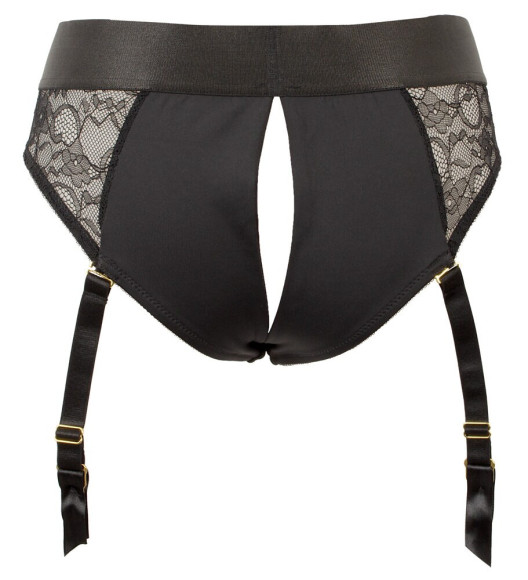 Черный женский страпон Strap-on Set: трусики и насадка