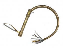 Золотистая плетка с рукояткой - 90 см. Золотистая плетка с рукояткой - 90 см.