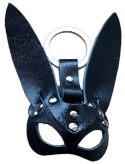 Черный сувенир-брелок  Кролик 