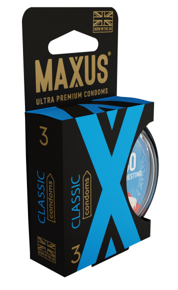Классические презервативы в пластиковом кейсе MAXUS AIR Classic - 3 шт. Классические презервативы в пластиковом кейсе MAXUS AIR Classic - 3 шт.