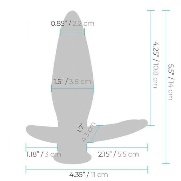 Черный анальный виброплаг для простаты Impaler - 14 см. Черный анальный виброплаг для простаты Impaler - 14 см.