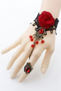 Украшение на руку Medeia с бусинками и колечком Украшение на руку Medeia с бусинками и колечком