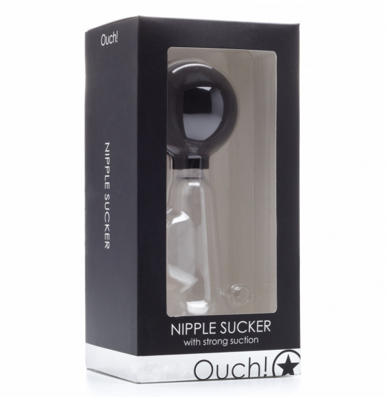 Чёрная вакуумная помпа для сосков 