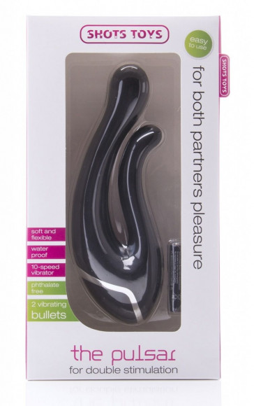 Чёрный вибратор The Pulsar - 16,2 см. Чёрный вибратор The Pulsar - 16,2 см.