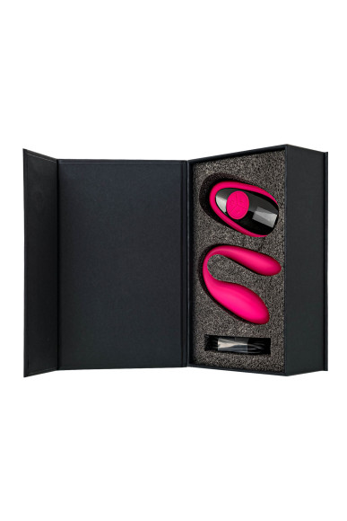 Розовый вибратор для пар Prawno с пультом ДУ Розовый вибратор для пар Prawno с пультом ДУ