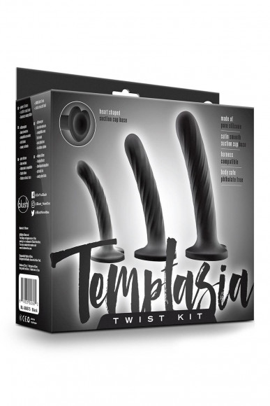 Набор из 3 стимуляторов со спиралевидным рельефом Twist Kit Набор из 3 стимуляторов со спиралевидным рельефом Twist Kit