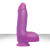 Фиолетовый фаллоимитатор на присоске GELEE MANNYS CANDY - 22 см. 