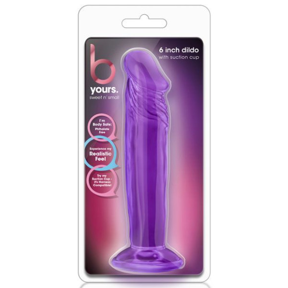 Фиолетовый анальный фаллоимитатор Sweet N Small 6 Inch Dildo With Suction Cup - 16,5 см. Фиолетовый анальный фаллоимитатор Sweet N Small 6 Inch Dildo With Suction Cup - 16,5 см.