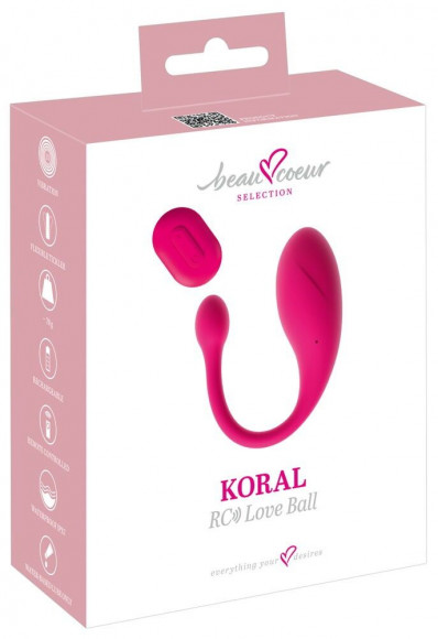 Розовое виброяйцо KORAL RC Love Ball Розовое виброяйцо KORAL RC Love Ball